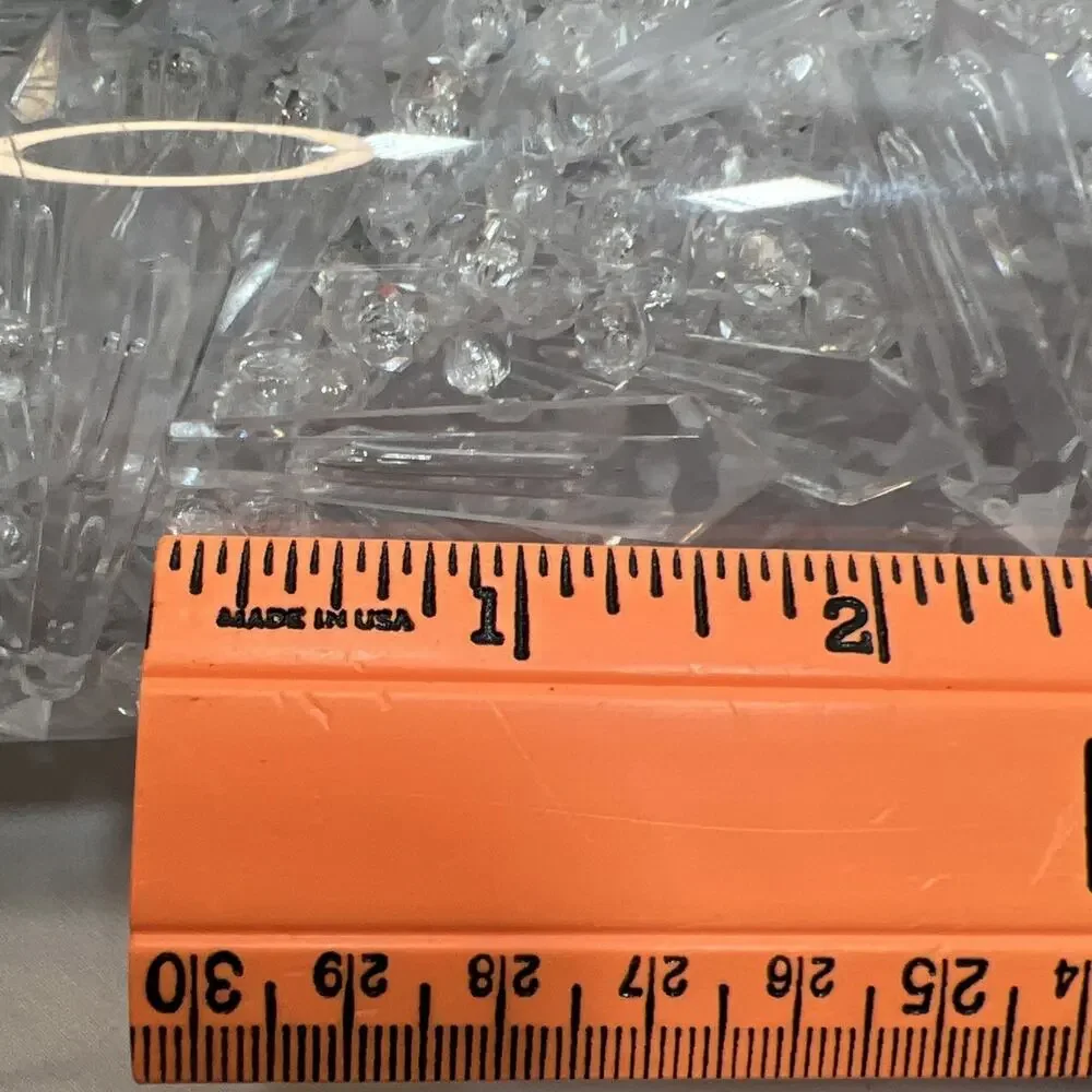Vintage Home For The Holidays Beaded Icicle Faux Glass Crystal Plastic 2003 20ft